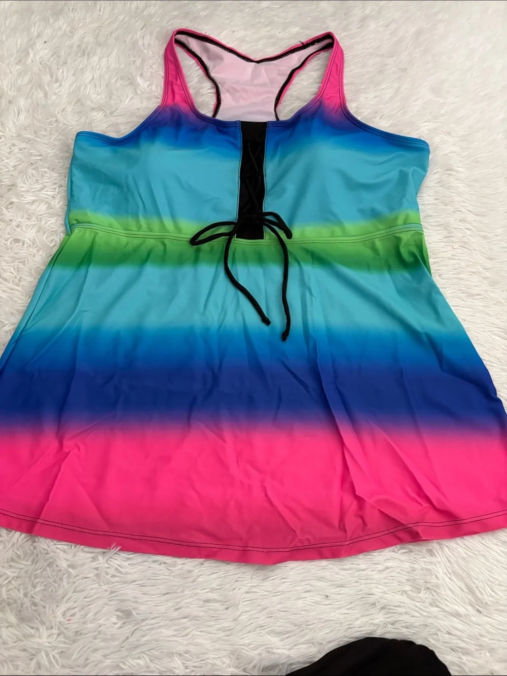 NEW American Trends Multi Color Tankini Swim Set Size 4XL